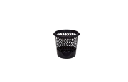 Whitefurze Black Waste Paper Basket